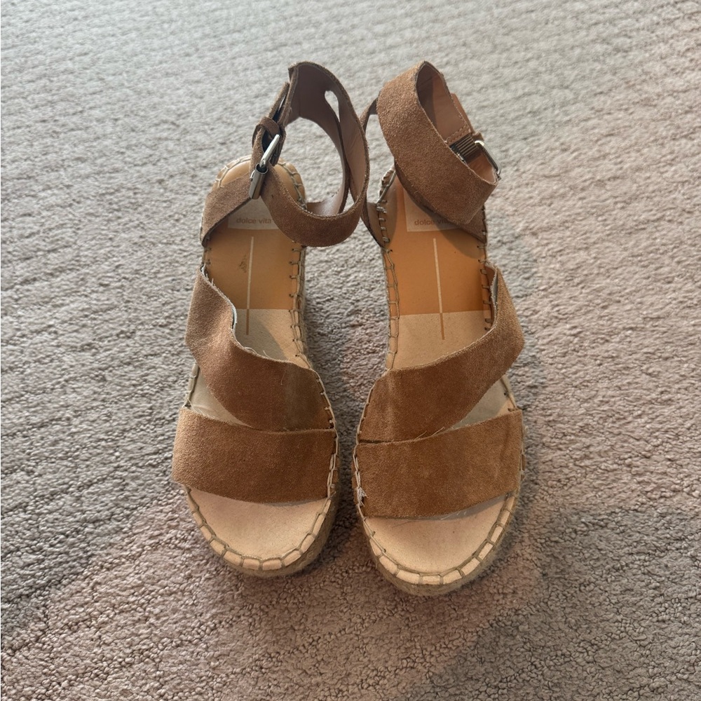 Dolce vita brown wedges size 8